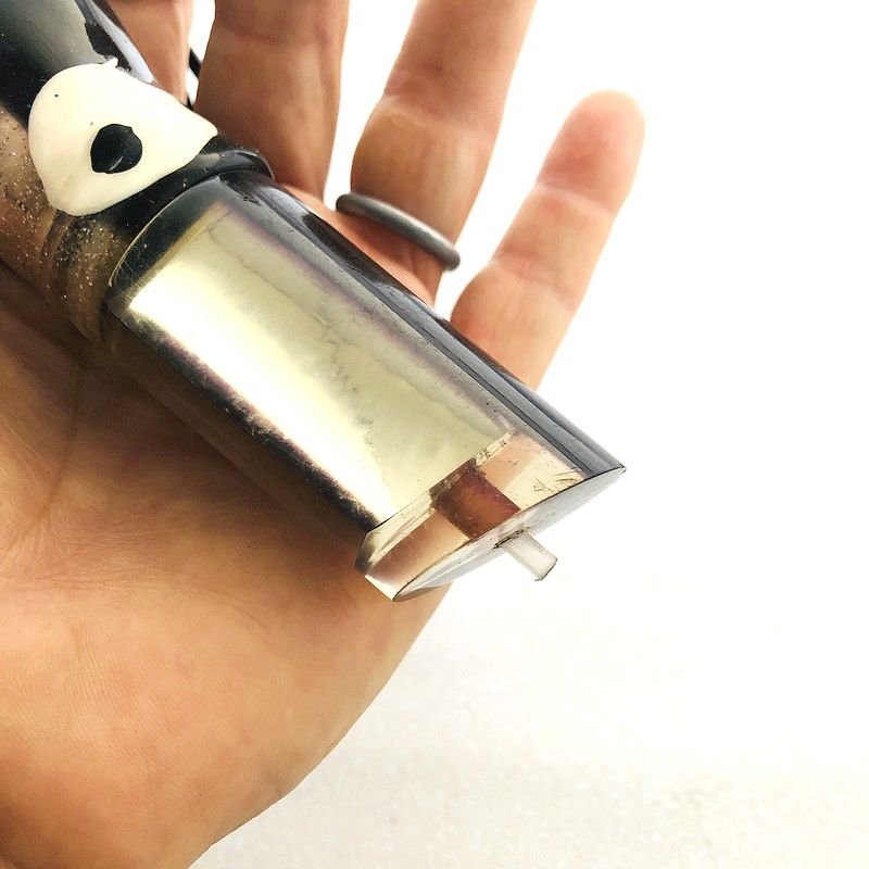 Maker Unknown-Light Tackle 10" Tube Purple Mirror - Pre-owned-Used Lures