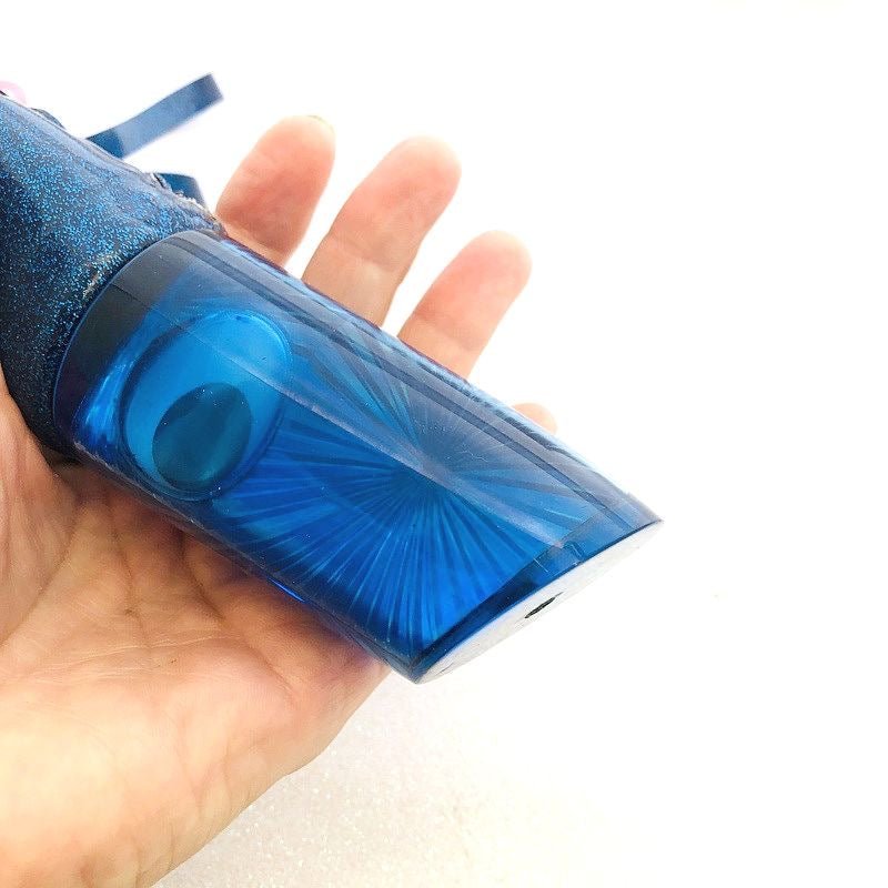 Maker Unknown-Get To the Action Fast - Blue 14" Straight Runner - Vinyl Skirt - Used-Used Lures