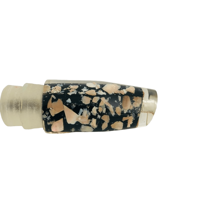 Marlin Magic Lures-Marlin Magic Medium Plunger –Black Pearl Salt 'n Pepper – 12” - Delux Edition-New Lures