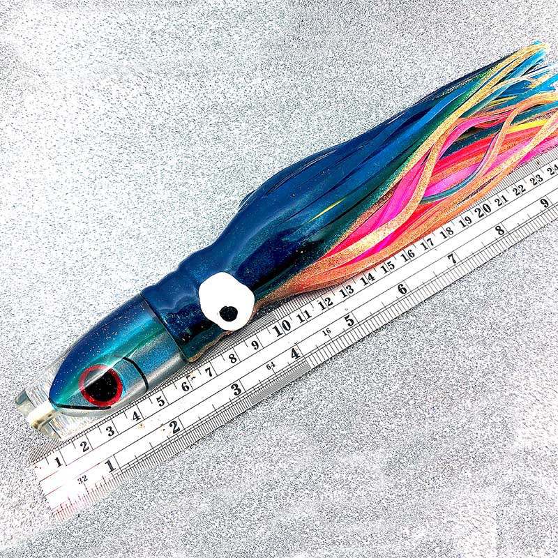 fish head trolling lures Mahi Magnet Black/Red Dolphin Lure MMBKRD4 the Mo Head Chugger is a great all around offshore lure when targeting larger meatfish like gaffer dolphin and Yellowfin Tuna Mahi Magnet SR Trolling