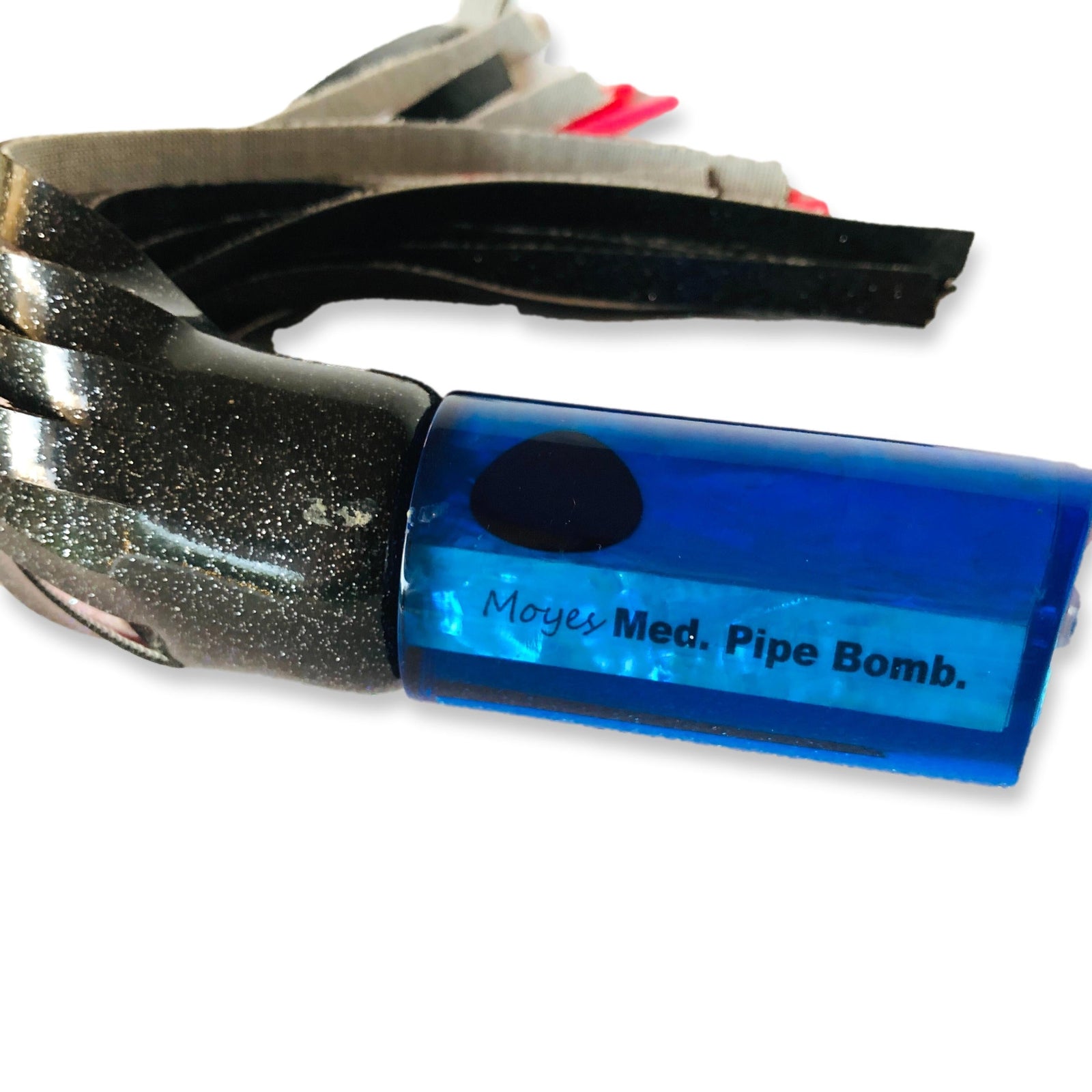 Andy Moyes Lures-Andy Moyes Lures 12" Blue Medium Pipe Bomb Tube Skirted - Like New-Used Lures