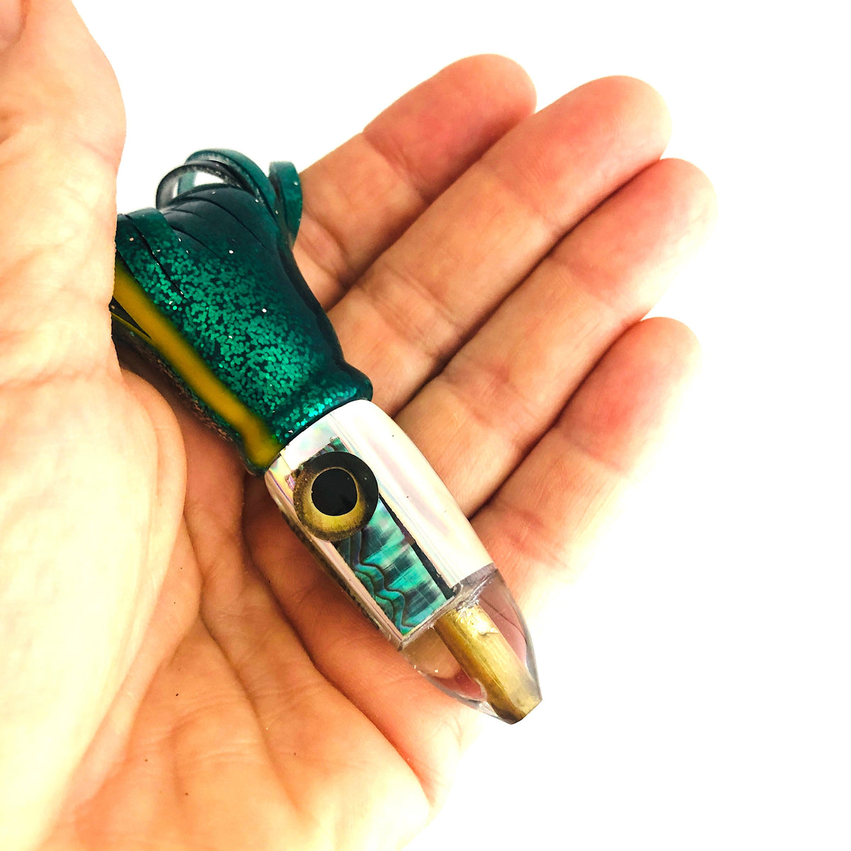 Bomboy Lures-Attention Ahi Slayers! Bomboy Lures Abalone 7 Inch Bullet *The Mini Bomb* Skirted New-New Lures