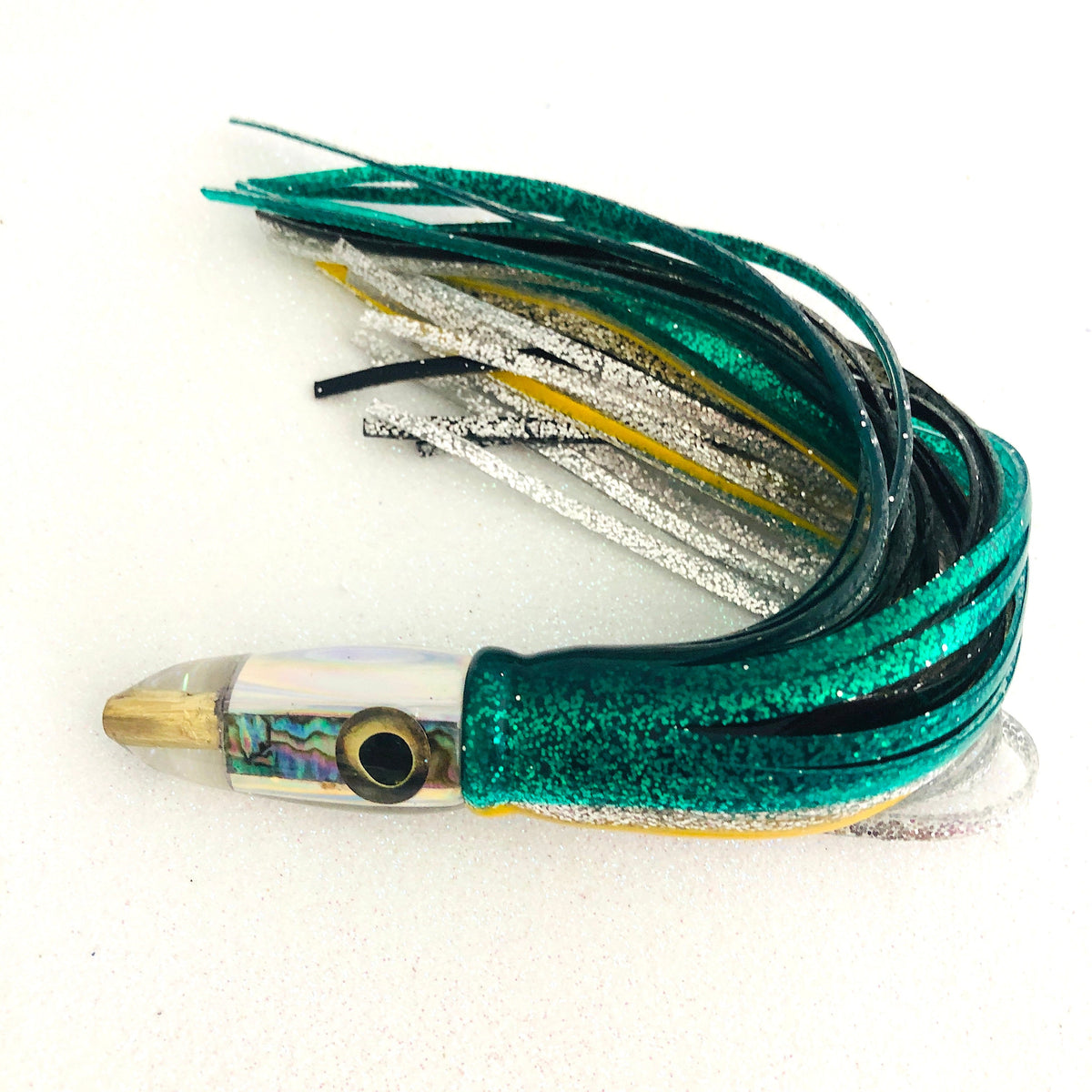 Bomboy Lures-Attention Ahi Slayers! Bomboy Lures Abalone 7 Inch Bullet *The Mini Bomb* Skirted New-New Lures