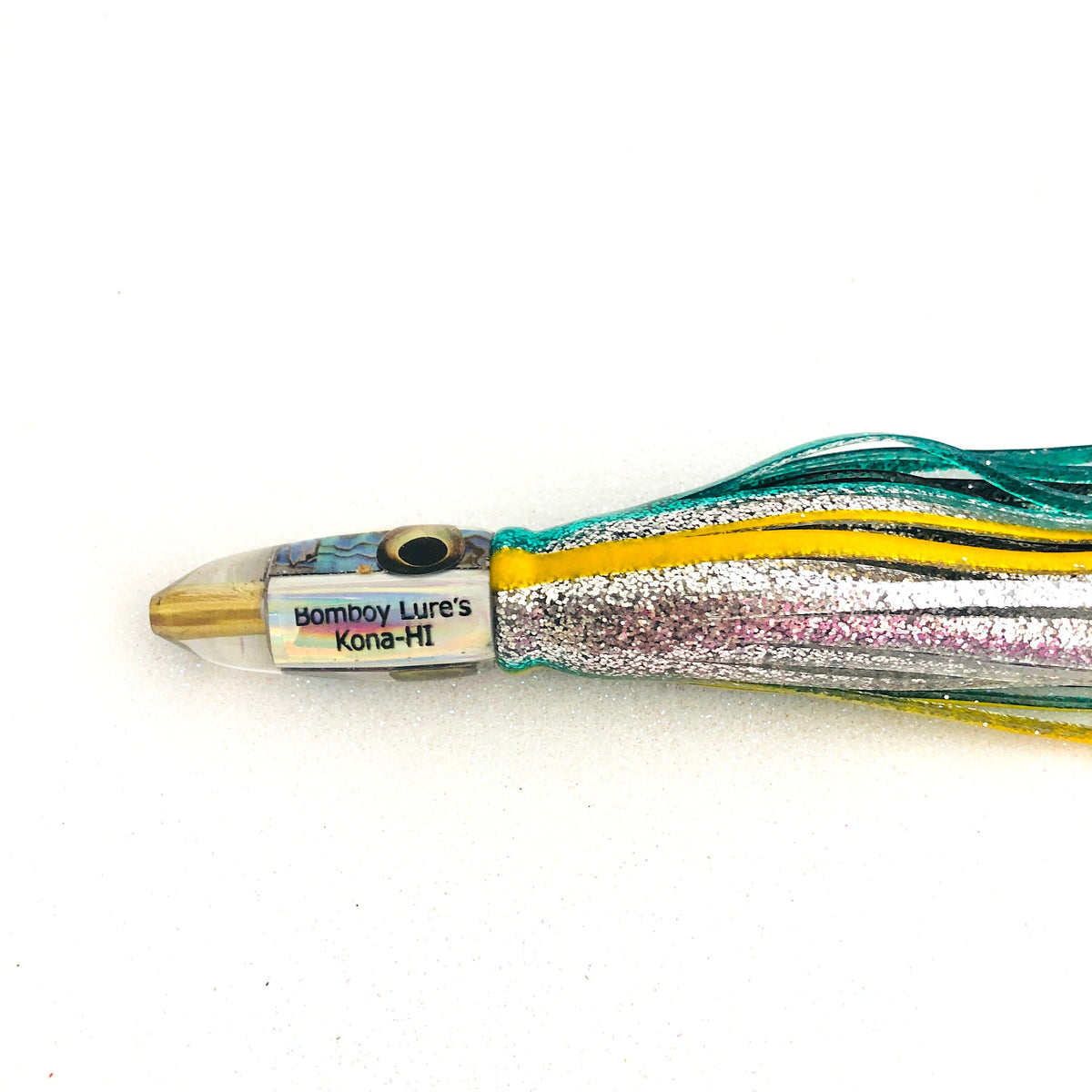 Bomboy Lures-Attention Ahi Slayers! Bomboy Lures Abalone 7 Inch Bullet *The Mini Bomb* Skirted New-New Lures