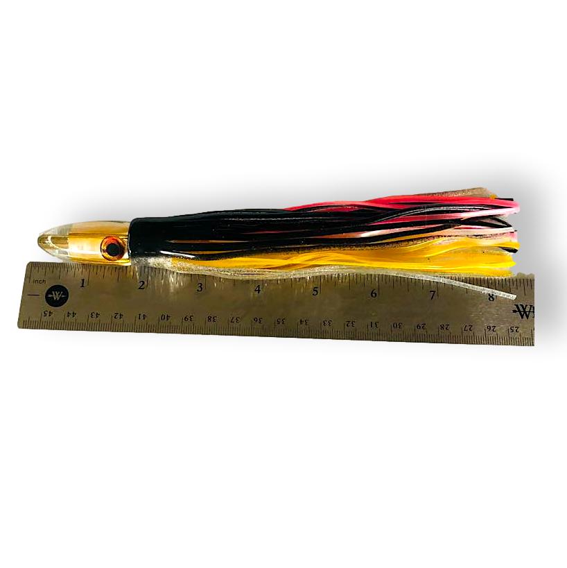 Bomboy Lures-Bomboy Lures - Light Tackle 7" - Mini Bomb - Gold Skirted - New-New Lures