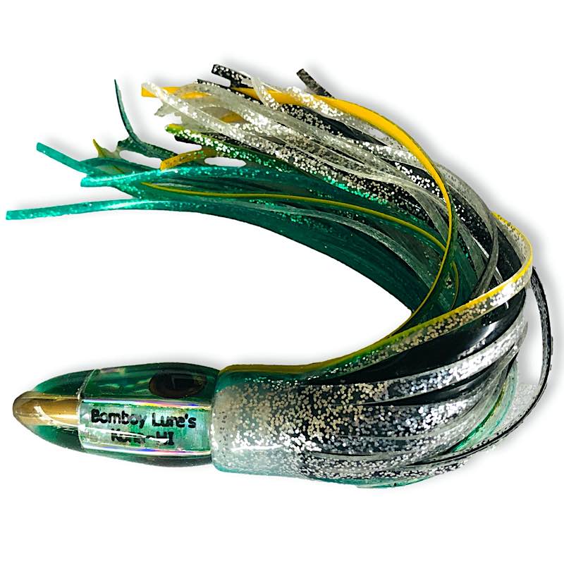 Bomboy Lures-Bomboy Lures -Bullet 7" - Mini Bomb - Green Skirted - New-New Lures