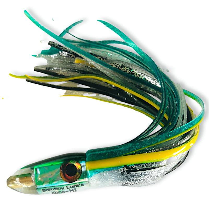 Bomboy Lures-Bomboy Lures -Bullet 7" - Mini Bomb - Green Skirted - New-New Lures