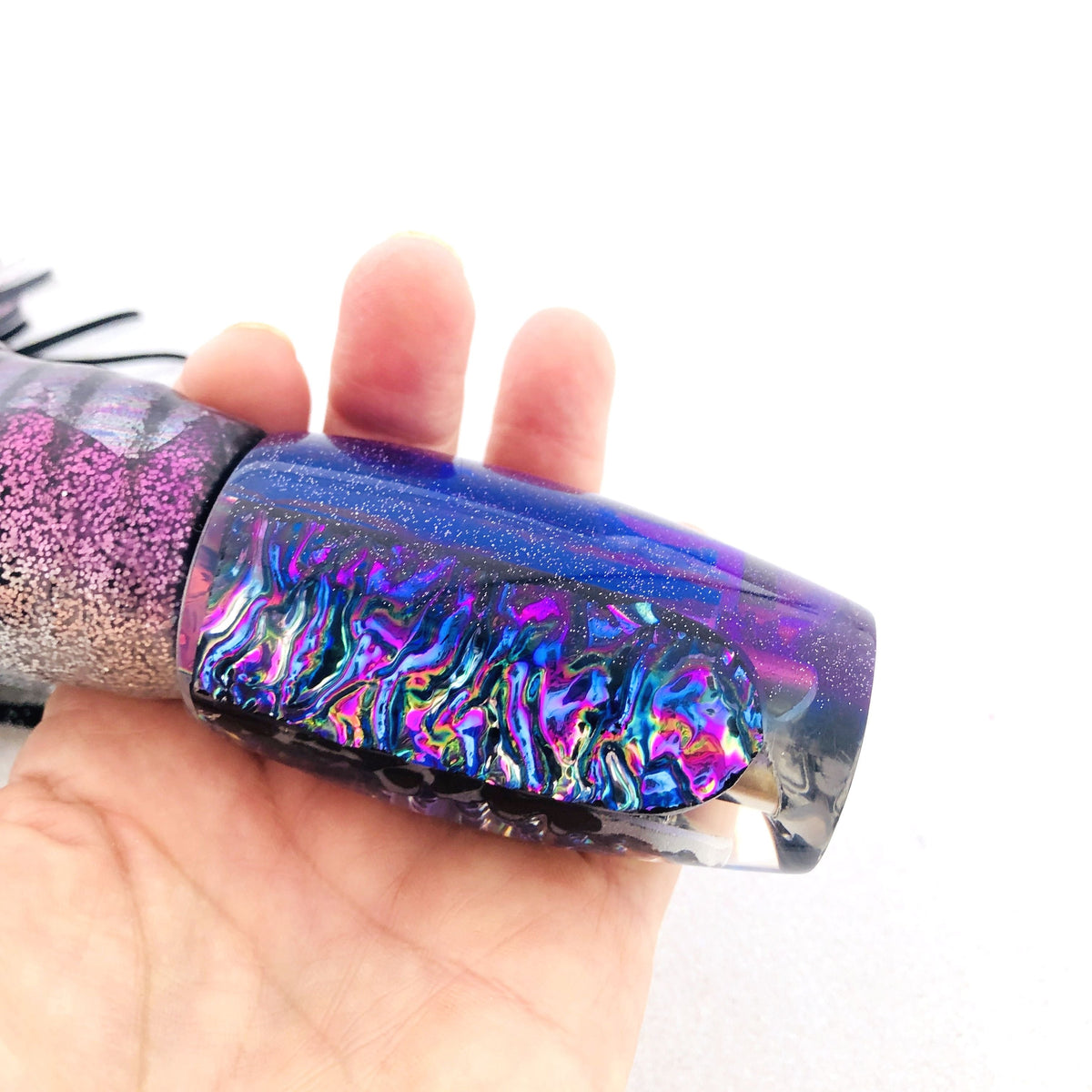 Coggin Lures-Coggin Lures Copa Invert Purple Dichro Jetted Skirted New-New Lures