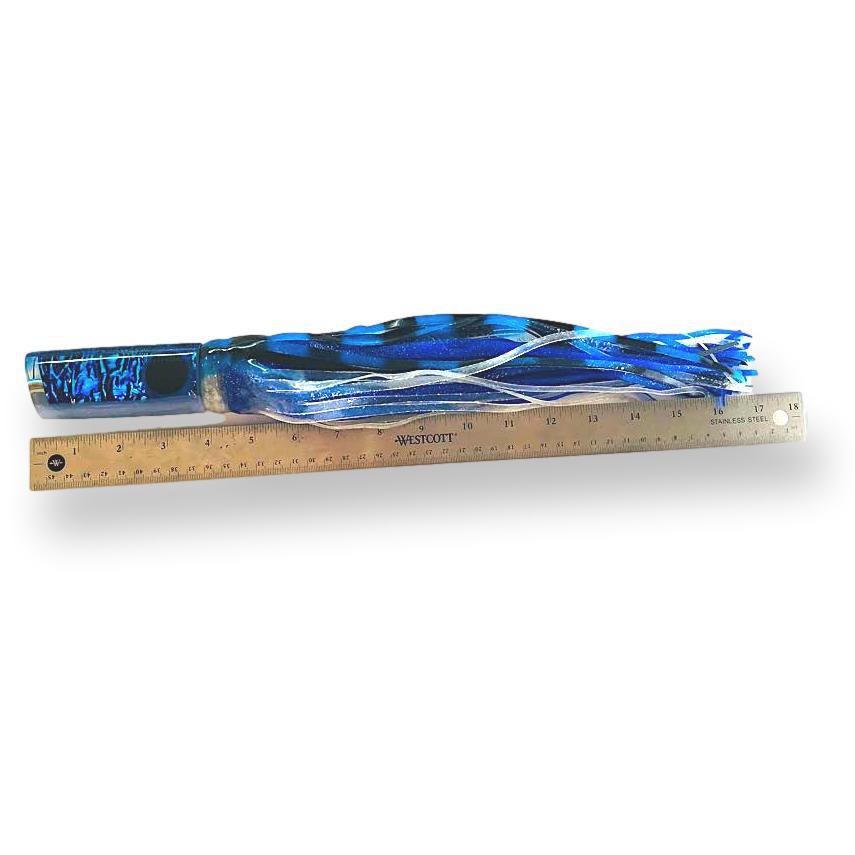 Coggin Lures-Coggin Lures Copa Tube Large 14 Inch Tube Blue Dichro Skirted New-New Lures