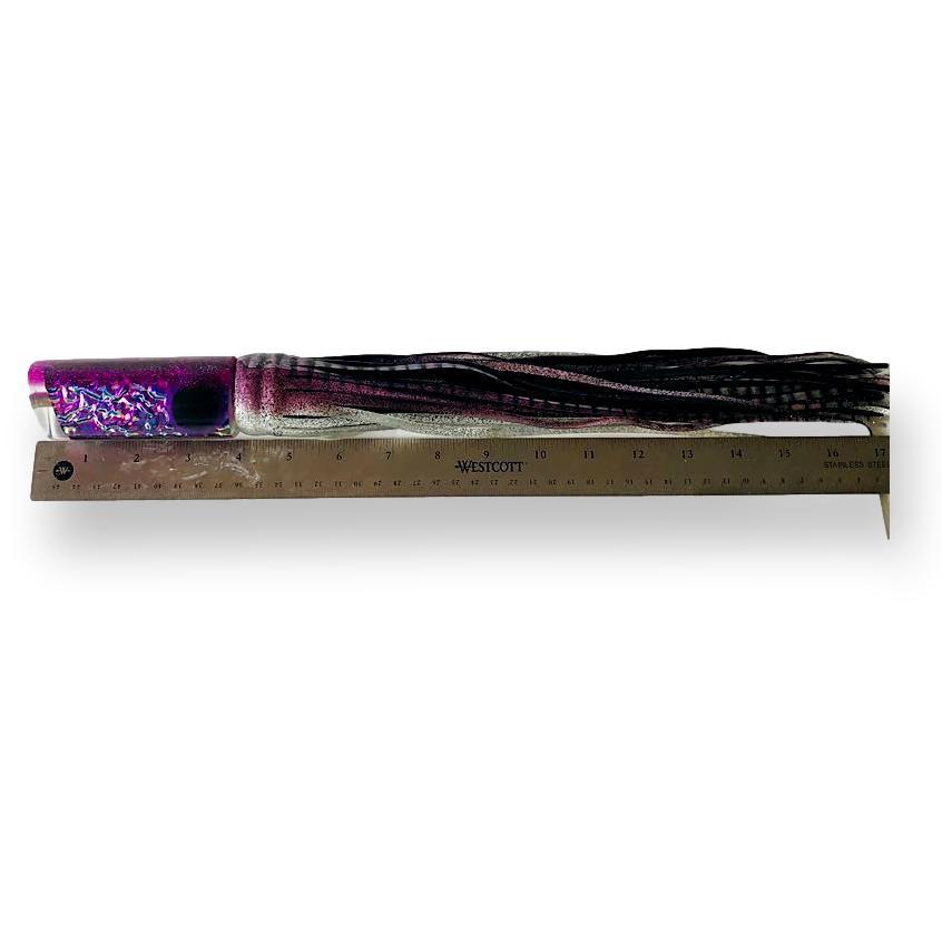 Coggin Lures-Coggin Lures Copa Tube 14” Tube Purple Dichro Pearl Belly Skirted New-New Lures