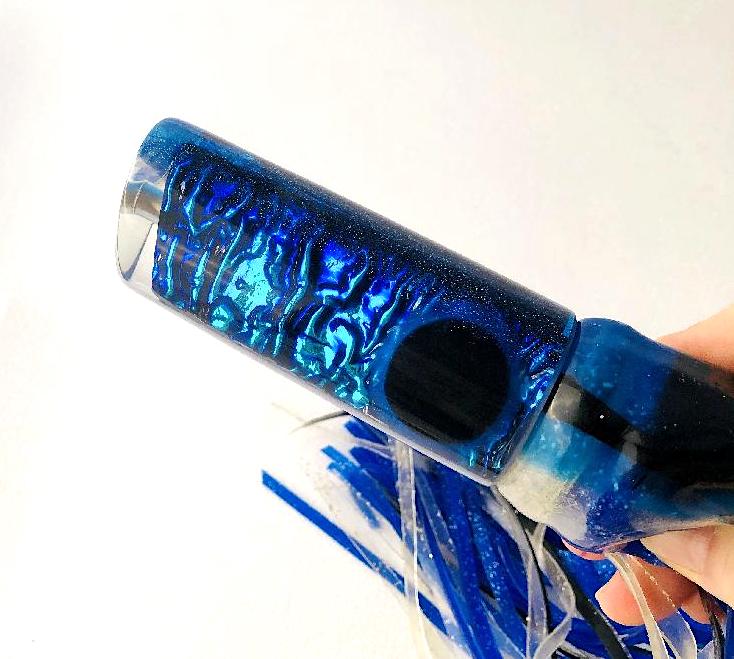 Coggin Lures - Coggin Lures Copa Tube Large 14 Inch Tube Blue Dichro Skirted New - New Lures