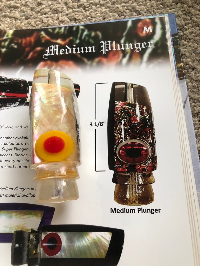 Joe Yee Lures-Joe Yee Medium Plunger - Yellow & Red 3D Eyes - New-New Lures