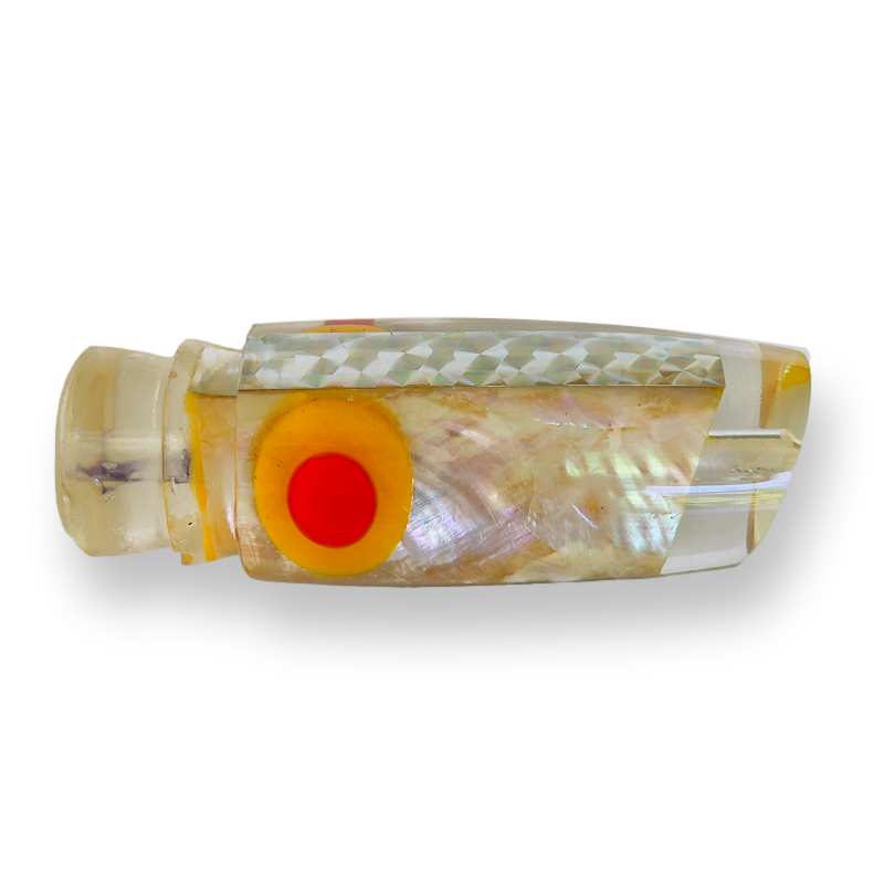 Joe Yee Lures-Joe Yee Medium Plunger - Yellow & Red 3D Eyes - New-New Lures