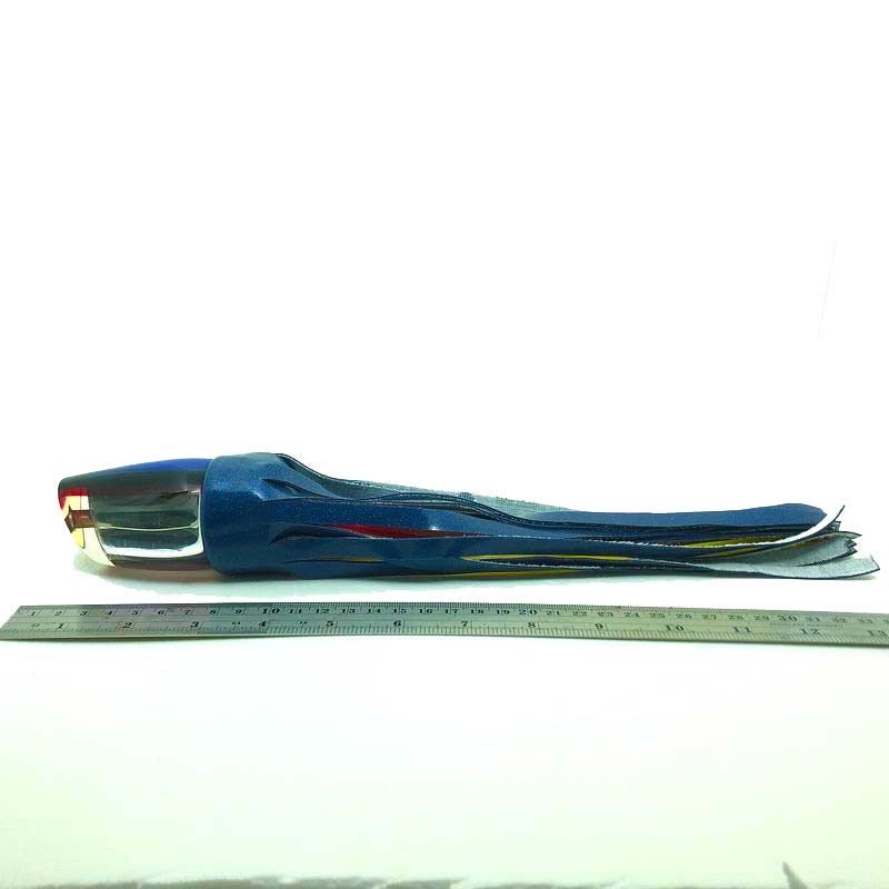 Koya Lures-Koya Lures - 861 - Rare Superman Colors Mirror - 14 Inch Skirted - Like New-Used Lures