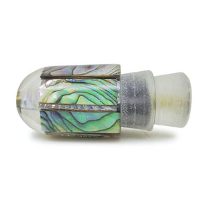 Marlin Magic Lures -  7" Ahi Pussy  Clear / Abalone Slabs - Delux Special Edition