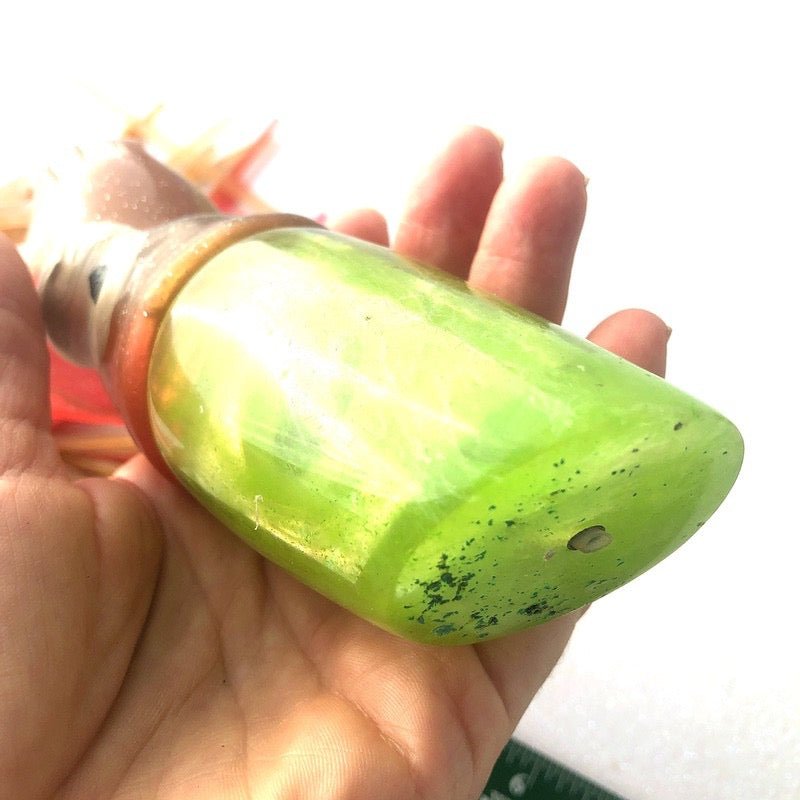 Maker Unknown-Mean Green HEAVY Plunger 14 Inch Skirted-Used Lures