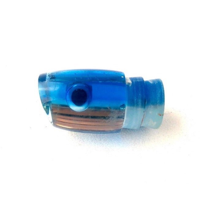 Maker Unknown-Medium Plunger 12 inch Mirror Insert Blue - Used-Used Lures