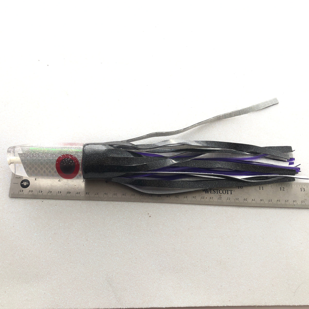 Tantrum Lures-Tantrum Lures 13" Large Plunger Skirted in Black Vinyl - Like New-Used Lures