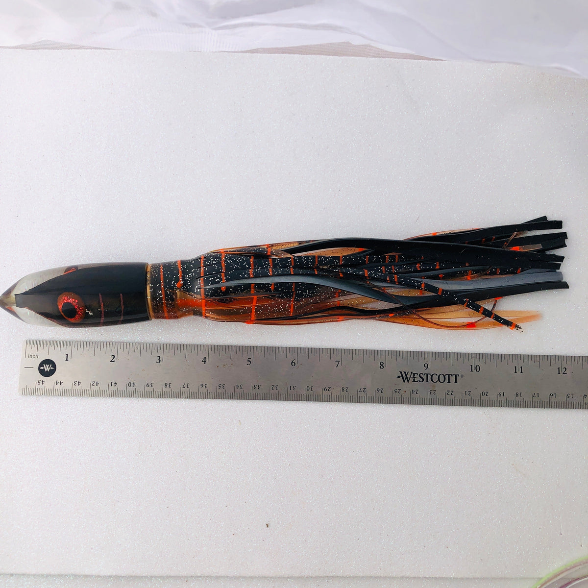 Tsutomu Lures-Tsutomu Lures 12" Bullet - Root Beer - Skirted Like New-New Lures