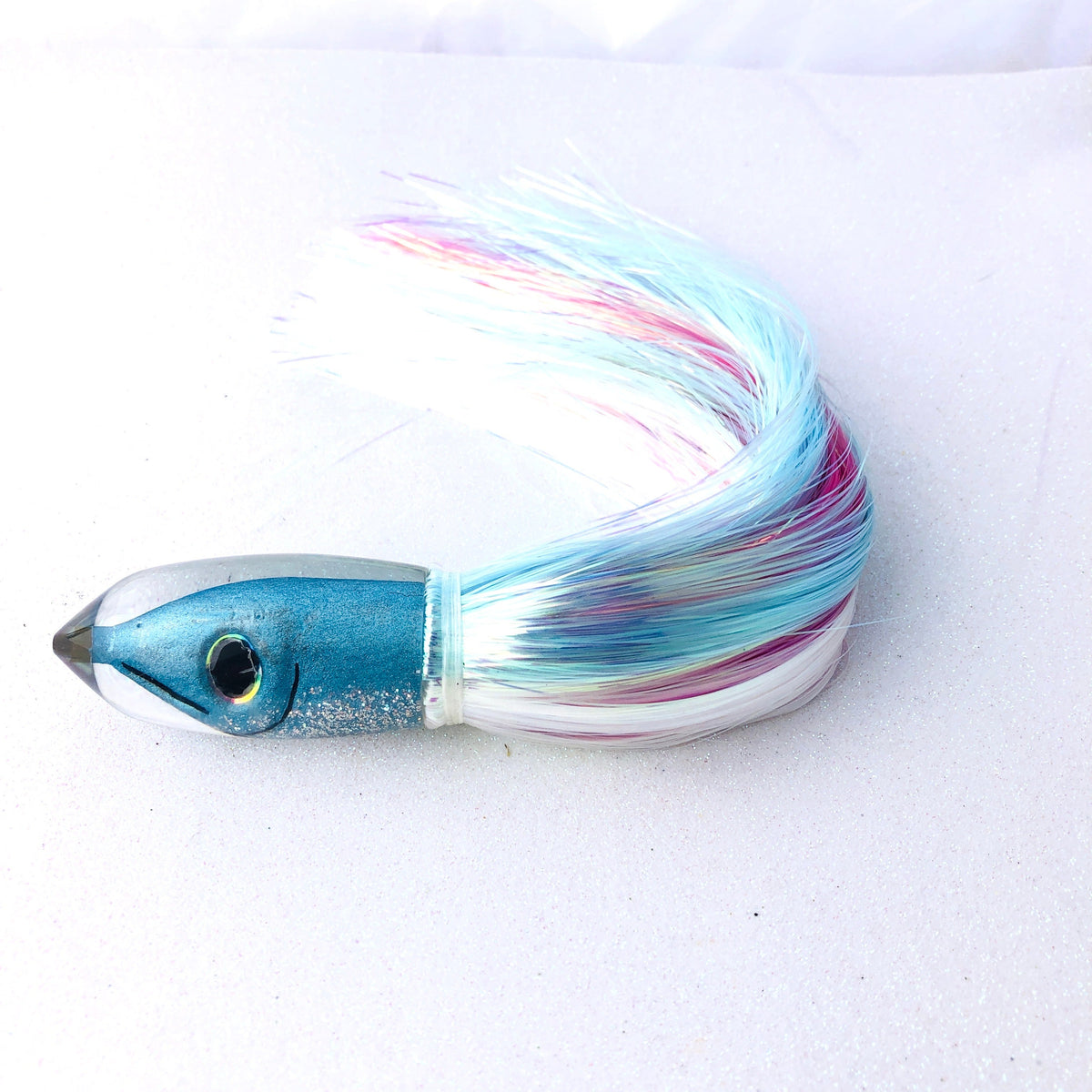 Tsutomu Lures-Tsutomu Lures Moke Bullet 9 inch Skirted in Flashabou - New-New Lures