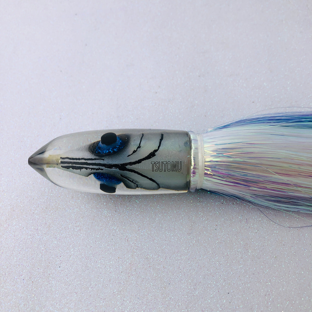 Tsutomu Lures-Tsutomu Lures Moke Bullet 9+ Sterling - Flashabou-New Lures