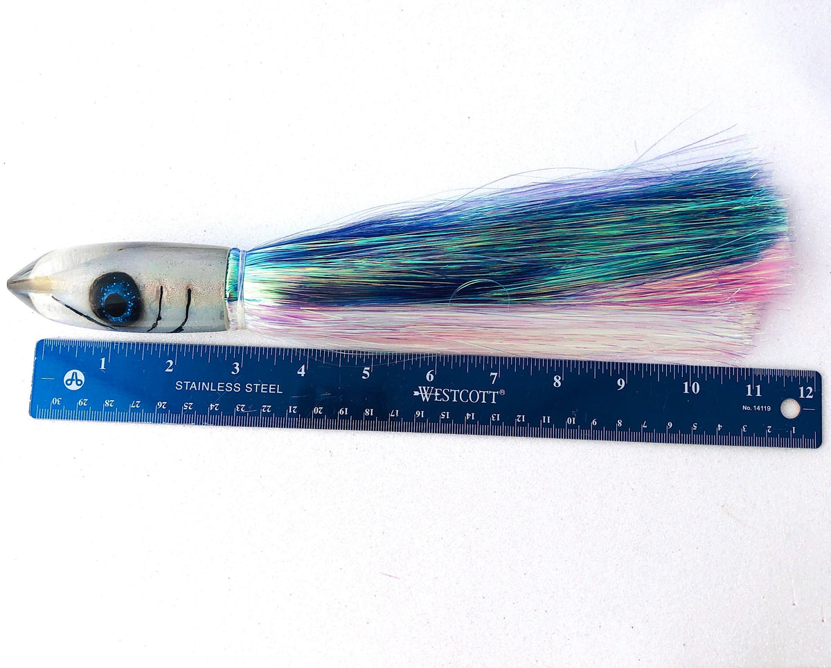 Tsutomu Lures-Tsutomu Lures Moke Bullet 9+ Sterling - Flashabou-New Lures