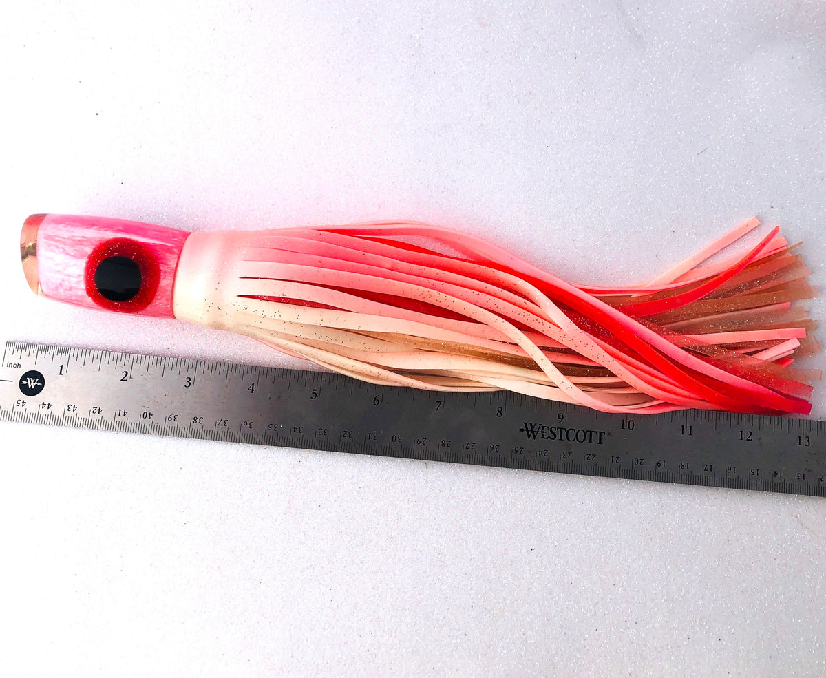 Tsutomu Lures-Tsutomu Lures Pink Slant 10 inch Skirted - Pre-owned-Used Lures