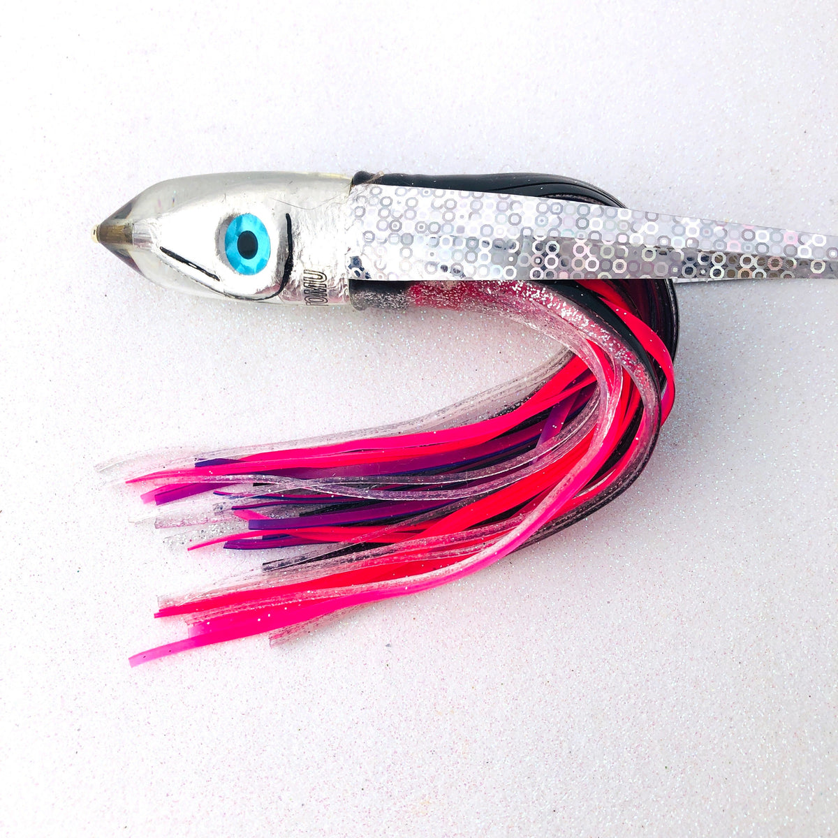 Tsutomu Lures-Tsutomu Lures Silver 7 inch Moke Bullet - Skirted - New-New Lures