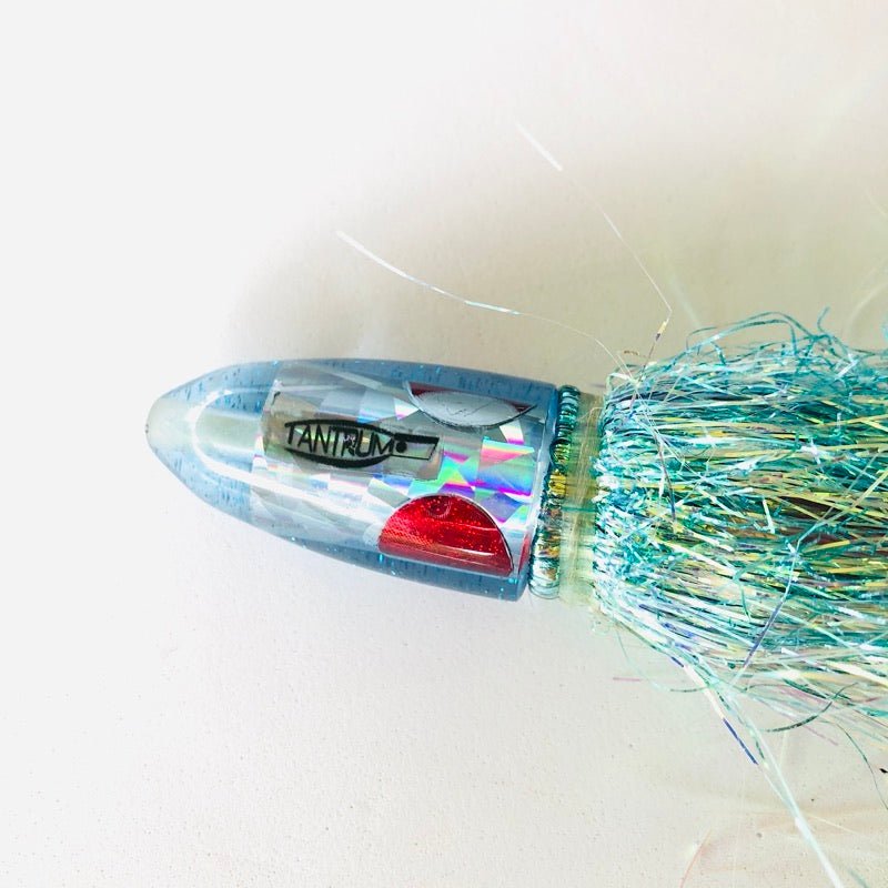 Tantrum Lures-Tantrum Lures Small Bullet 8.5&quot; in Flashabou Pre-Owned - Light Saltwater Tackle-Used Lures