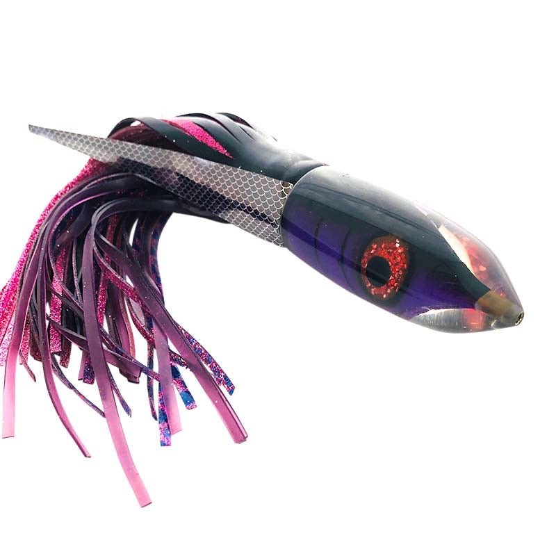 Tsutomu Lures Premium 12 Inch Purple Pink Fish Head Bullet- Un-Fished Like  New