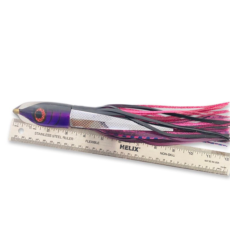 Tsutomu Lures-Tsutomu Lures Premium 12 Inch Purple Pink Fish Head Bullet- Un-Fished Like New-Used Lures
